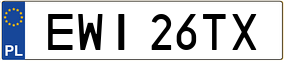 Truck License Plate